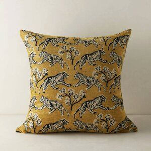 Tiger Jacquard Pillow by Sarah Sherman Samuel x Lulu and Georgia